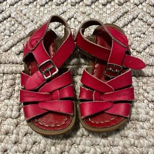 Red Saltwater Sandals